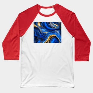 Blue marble background Baseball T-Shirt